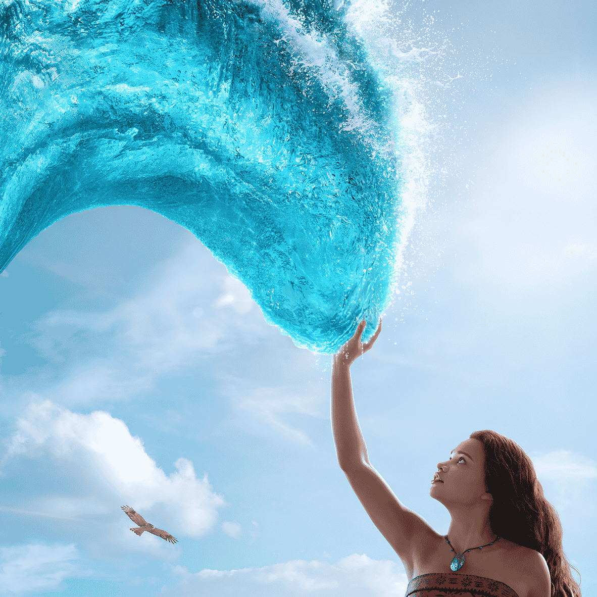 Promotional poster for Moana at Worm Creek Opera House in Preston, Idaho. Presented by The Franklin County Theatre Arts Council, with doors opening 30 minutes before show starts.