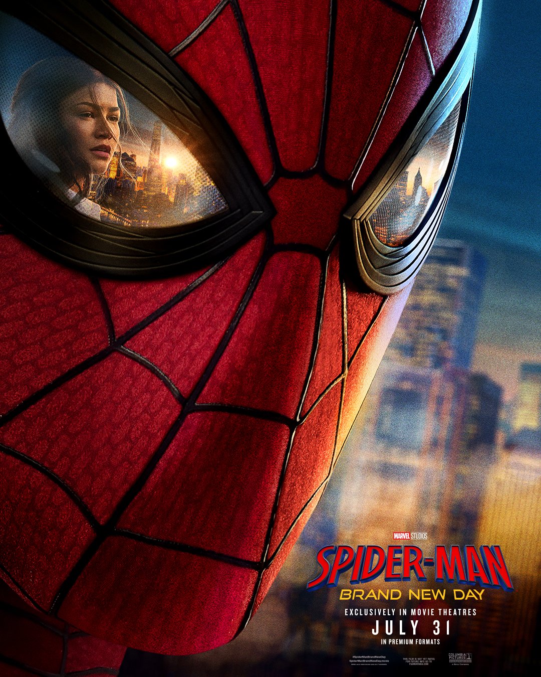 Promotional poster for Spider-Man: Brand New Day at Worm Creek Opera House in Preston, Idaho. Presented by The Franklin County Theatre Arts Council, with doors opening 30 minutes before show starts.
